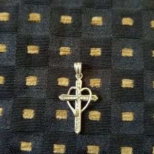 Silver crucifix pendant